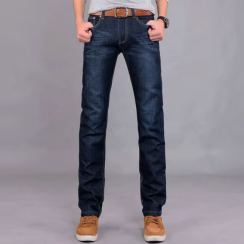 8 Pcs Mens Comfortable Breathable Solid Denim Pants