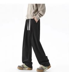 2 Pcs High Street Loose Wide Leg Mens Sweatpants