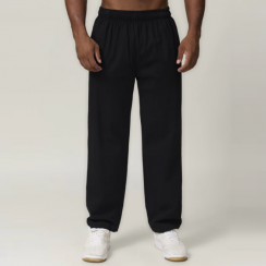 4 Pcs Straight Leg Loose Fit Cotton Joggers Mid Waist Sweatpants