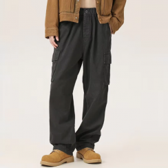 2 Pcs Comfortable Breathable Pure Cotton Mens Cargo Pants