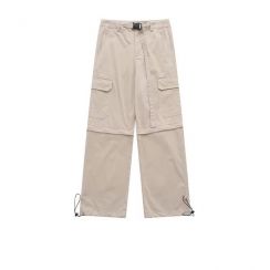 4 Pcs High Street Multi Pocket Cargo Trousers with Belt