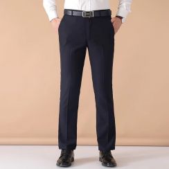 8 Pcs Men Slim Fit Straight Suit Pants