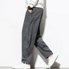 4 Prs Autumn Men0s Corduroy Baggy Wide Leg Sweatpants