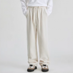 10 Pcs Drawstring Corduroy Pants for Men